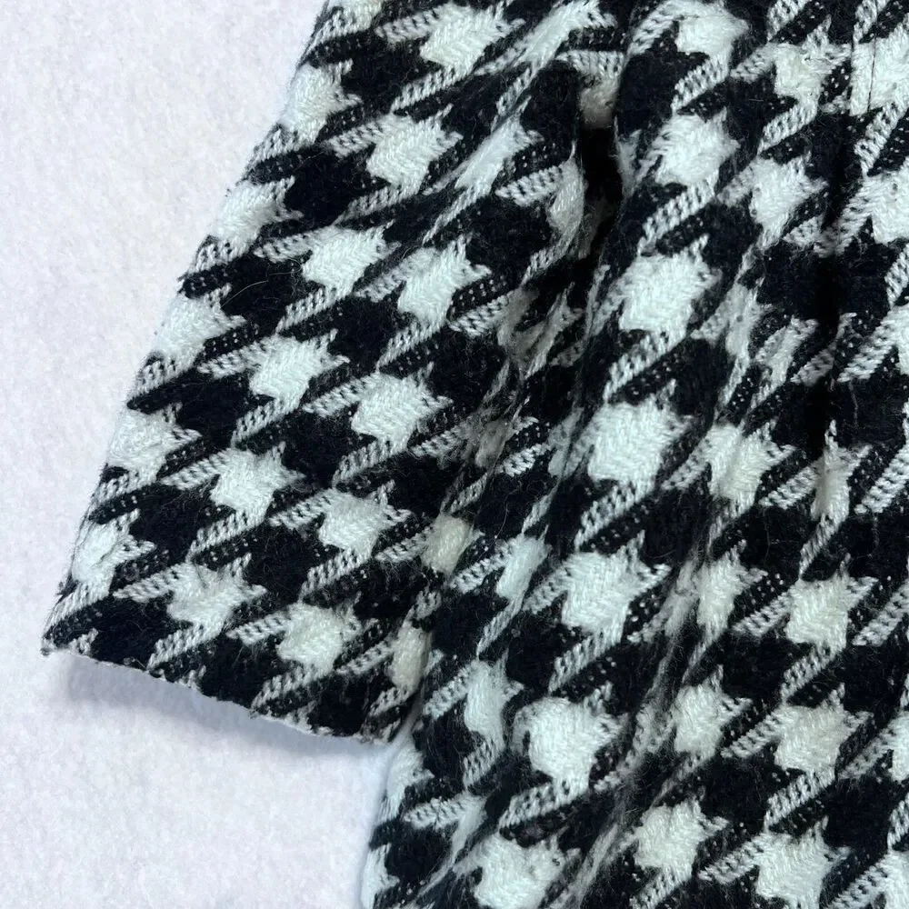 Cherokee Houndstooth Black & White Little Girl Jacket Coat Size 2T